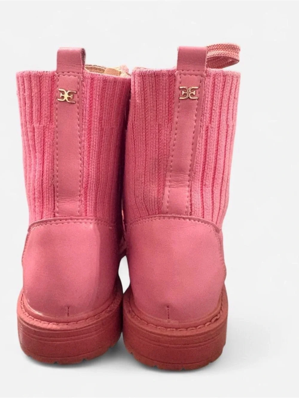 Kids Sam Edelman Pink Lace-Up Ankle Boots